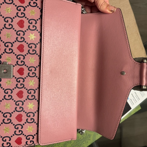 Gucci Pink Heart and Star Shoulder Dionysus Bag - Picture 4 of 5